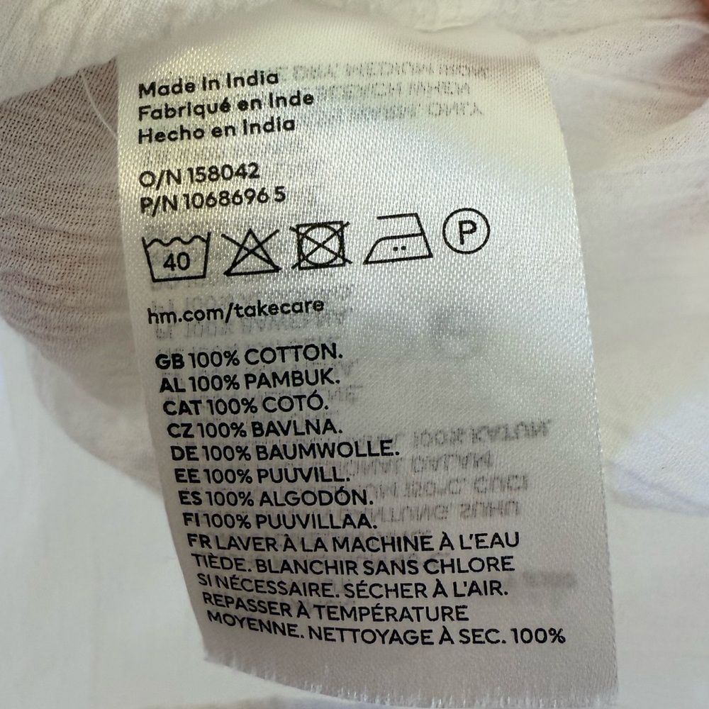 H&M White Ruffle Strap Top - Picture 4 of 4